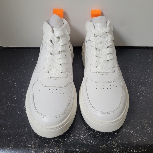 French Connection Chrisley Leather High-Top Sneakers - Picture 2 of 7